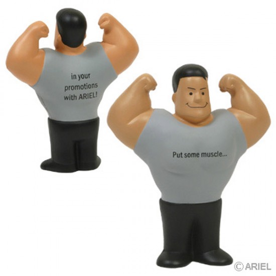 Custom Logo Muscle Man Stress Toy