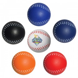 Custom Logo Baseball Stress Toy (White/Red with Stock Face) Custom Logo Baseball Stress Toy (White/Red with Stock Face)