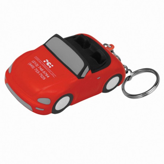 Custom Logo Convertible Car Key Chain/ Stress Toy
