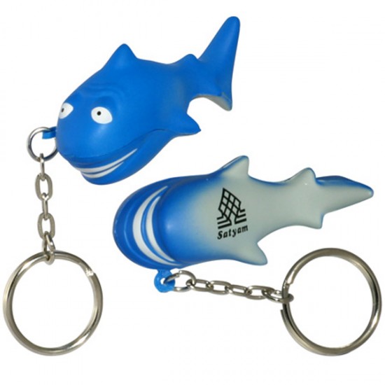 Custom Logo Shark Key Chain/ Stress Toy