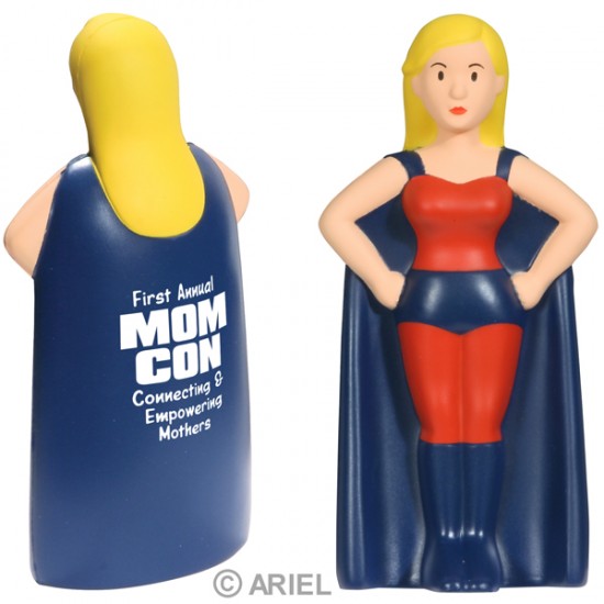 Custom Logo Super Heroine Stress Toy