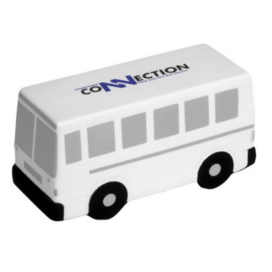 Custom Logo City Bus Stress Toy