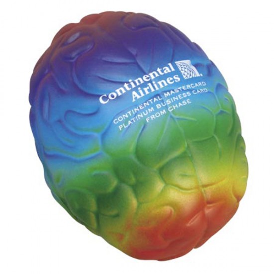 Custom Logo Rainbow Brain Stress Toy