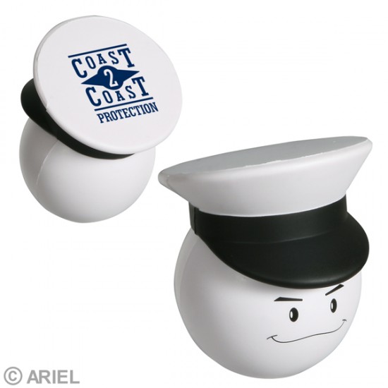 Custom Logo Navy Officer Mad Cap Stress Toys