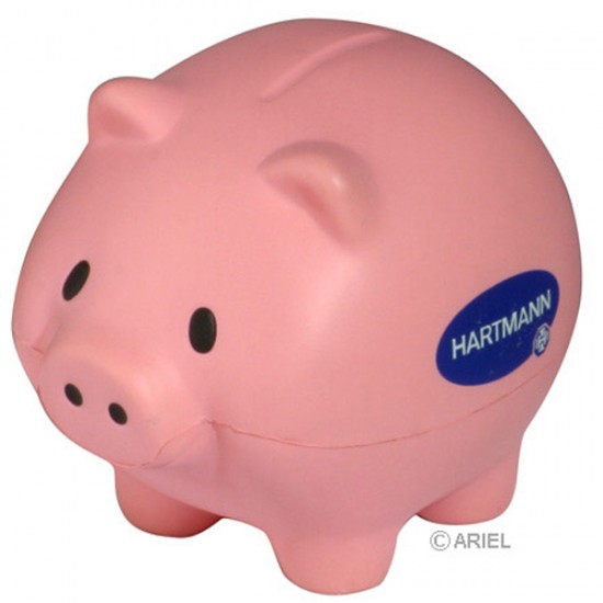 Custom Logo Thrifty Pig Stress Toy