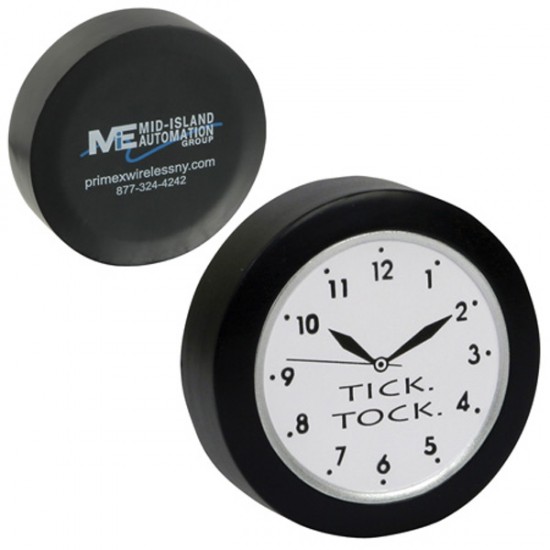 Custom Logo Clock Shaped Stress Toy