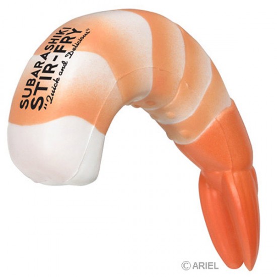 Custom Logo Shrimp Stress Toy
