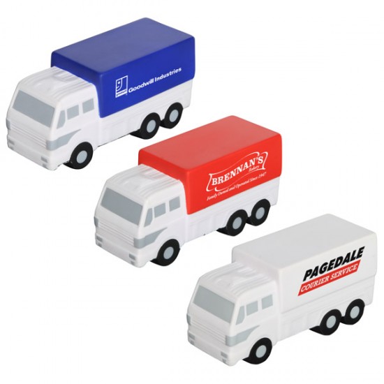 Custom Logo Delivery Truck Stress Toy
