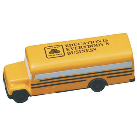 Custom Logo Conventional School Bus Stress Toy