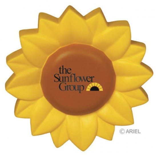 Custom Logo Sunflower Shaped Stress Toy