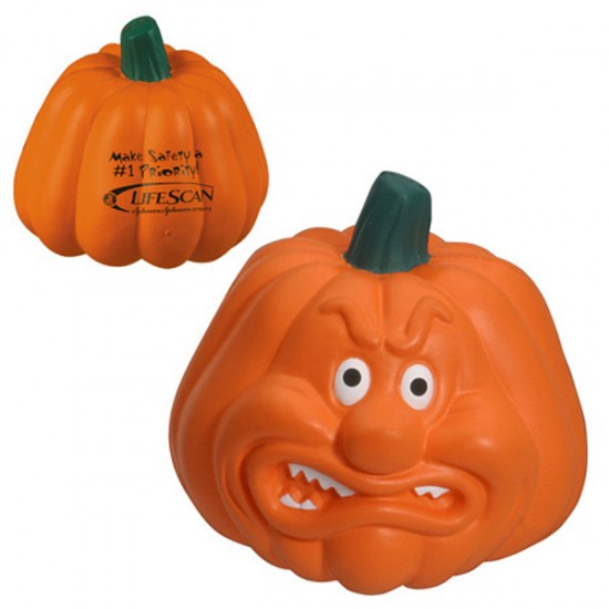 Custom Logo Pumpkin Angry Stress Toy