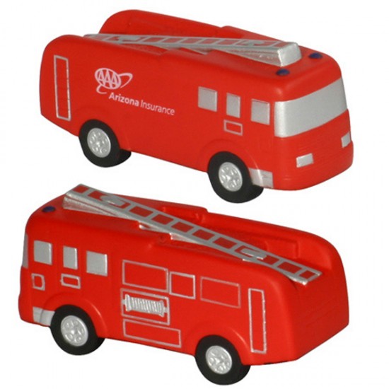 Custom Logo Fire Truck Stress Toy