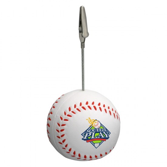 Custom Logo Baseball Memo Holder/ Stress Toy