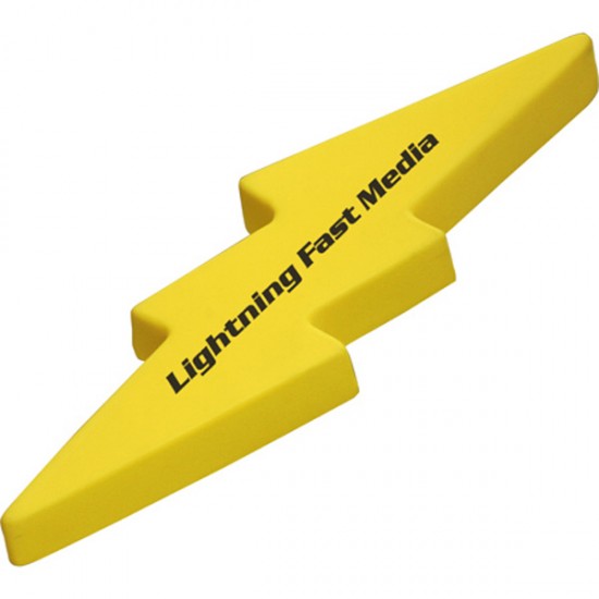 Custom Logo Lightning Bolt Shaped Stress Toy