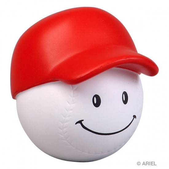 Custom Logo Baseball Mad Cap Stress Toy