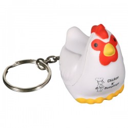 Custom Logo Chicken Key Chain/ Stress Toy Custom Logo Chicken Key Chain/ Stress Toy