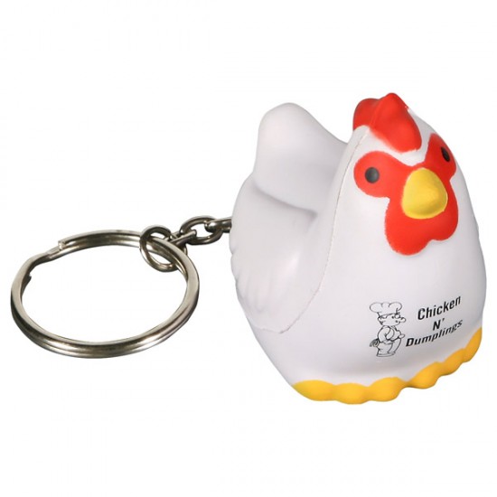 Custom Logo Chicken Key Chain/ Stress Toy