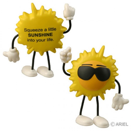 Custom Logo Cool Sun Figure Stress Toy