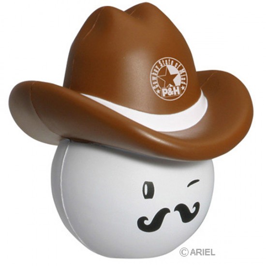 Custom Logo Cowboy Mad Cap Stress Toy