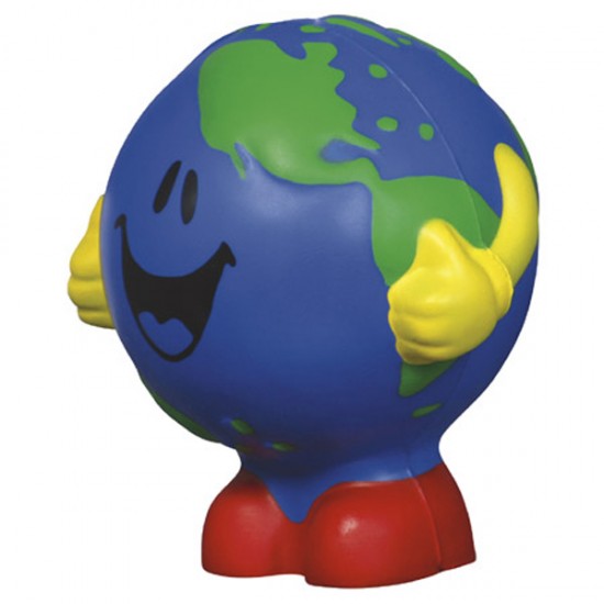 Custom Logo Earth Ball Man Stress Toy