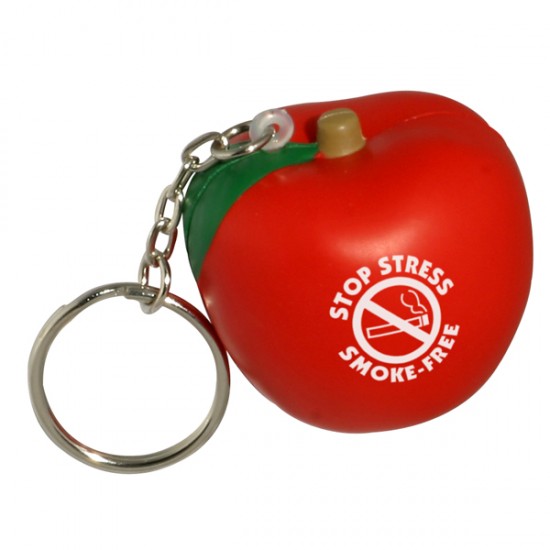 Custom Logo Apple Key Chain/ Squeeze Toy