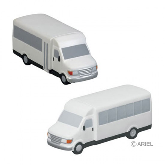 Custom Logo Shuttle Bus Stress Toy