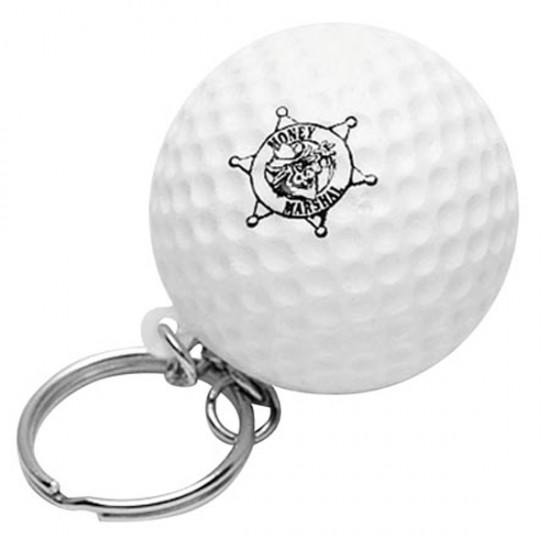 Custom Logo Golf Ball Key Chain/ Stress Toy