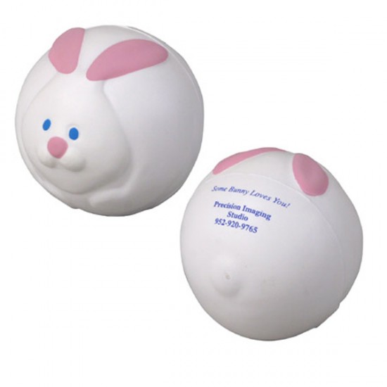 Custom Logo Bunny Rabbit Ball Stress Toy