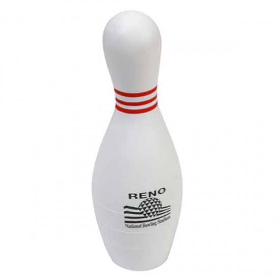Custom Logo Bowling Pin Stress Toy