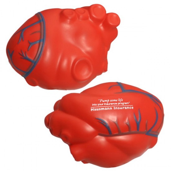Custom Logo Heart w/ Blue Veins Squeeze Toy