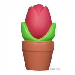 Custom Logo Tulip in Pot Stress Toy