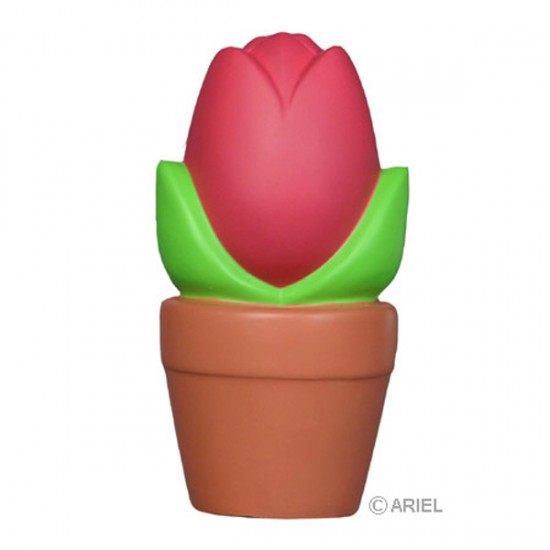 Custom Logo Tulip in Pot Stress Toy