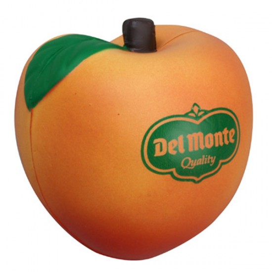 Custom Logo Peach Squeeze Toy