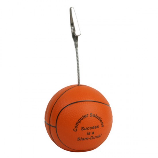 Custom Logo Basketball Memo Holder/ Stress Toy