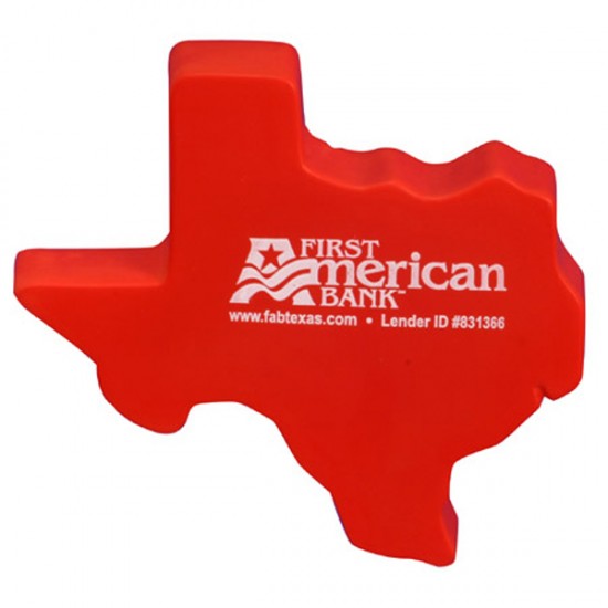 Custom Logo Texas Shape Stress Toy