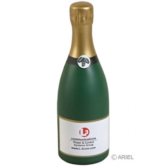 Custom Logo Champagne Bottle Stress Toy