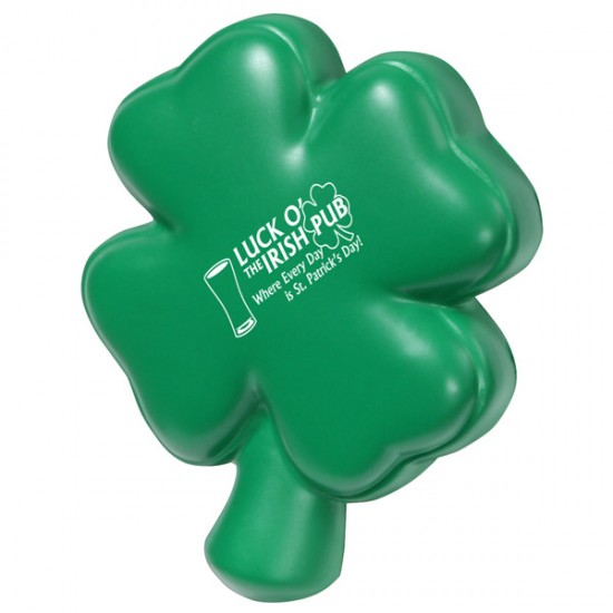 Custom Logo 4-Leaf Clover Shaped Stress Toy