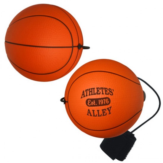 Custom Logo Basketball Yo-Yo Bungee Stress Toy