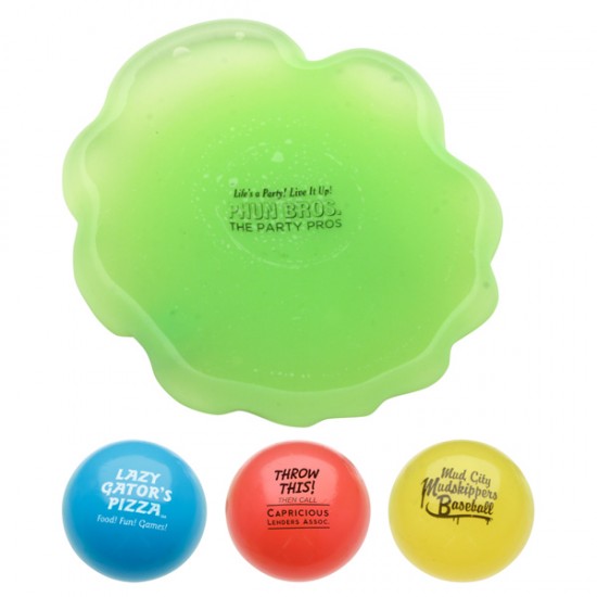 Custom Logo Toss N\' Splat Amoeba Gel Stress Ball