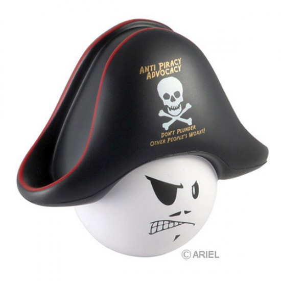 Custom Logo Pirate Mad Cap Stress Toy