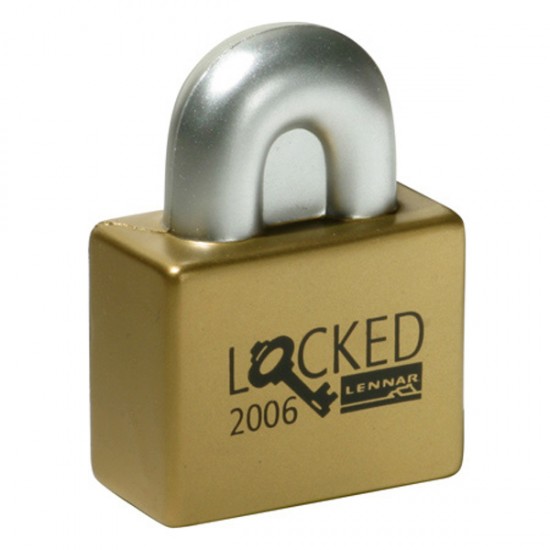 Custom Logo Padlock Stress Toy