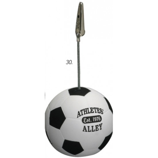 Custom Logo Soccer Memo Holder/ Stress Toy