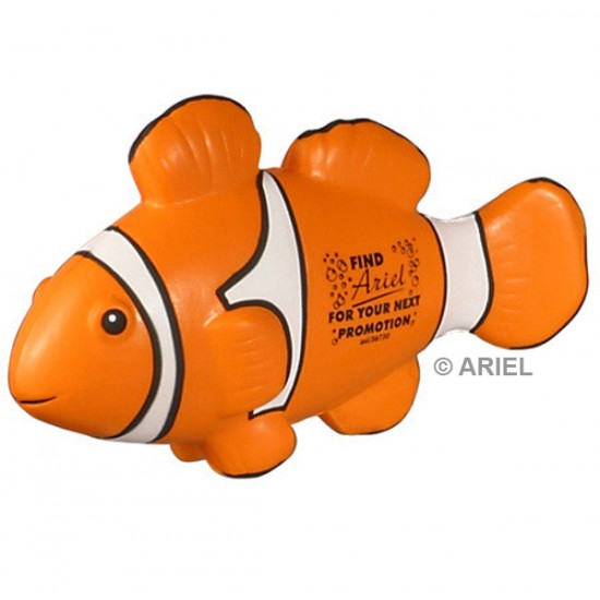 Custom Logo Clown Fish Stress Toy