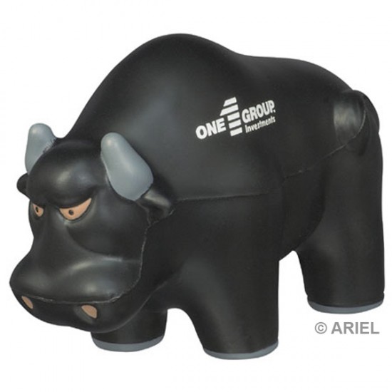 Custom Logo Wall Street Bull Stress Toy