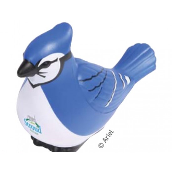 Custom Logo Blue Jay Stress Toy