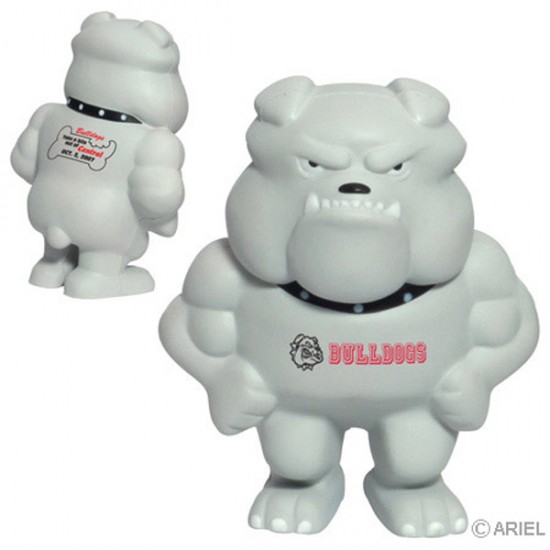 Custom Logo Bulldog Mascot Stress Toy