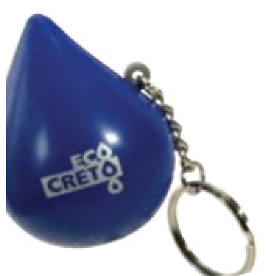 Custom Logo Droplet Key Chain/ Stress Toy