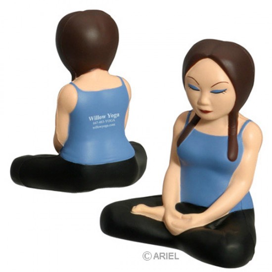 Custom Logo Yoga Girl Stress Toy