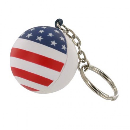 Custom Logo Patriotic Stress Ball/ Key Chain/ Stress Toy