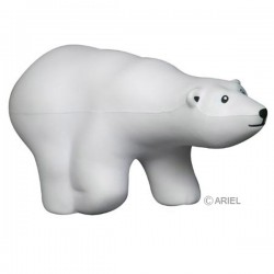 Custom Logo Polar Bear Stress Toy